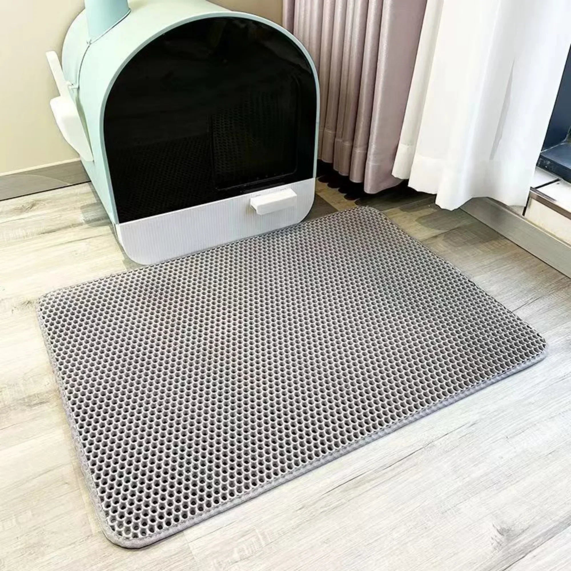 Double-Layer Honeycomb Cat Litter Mat