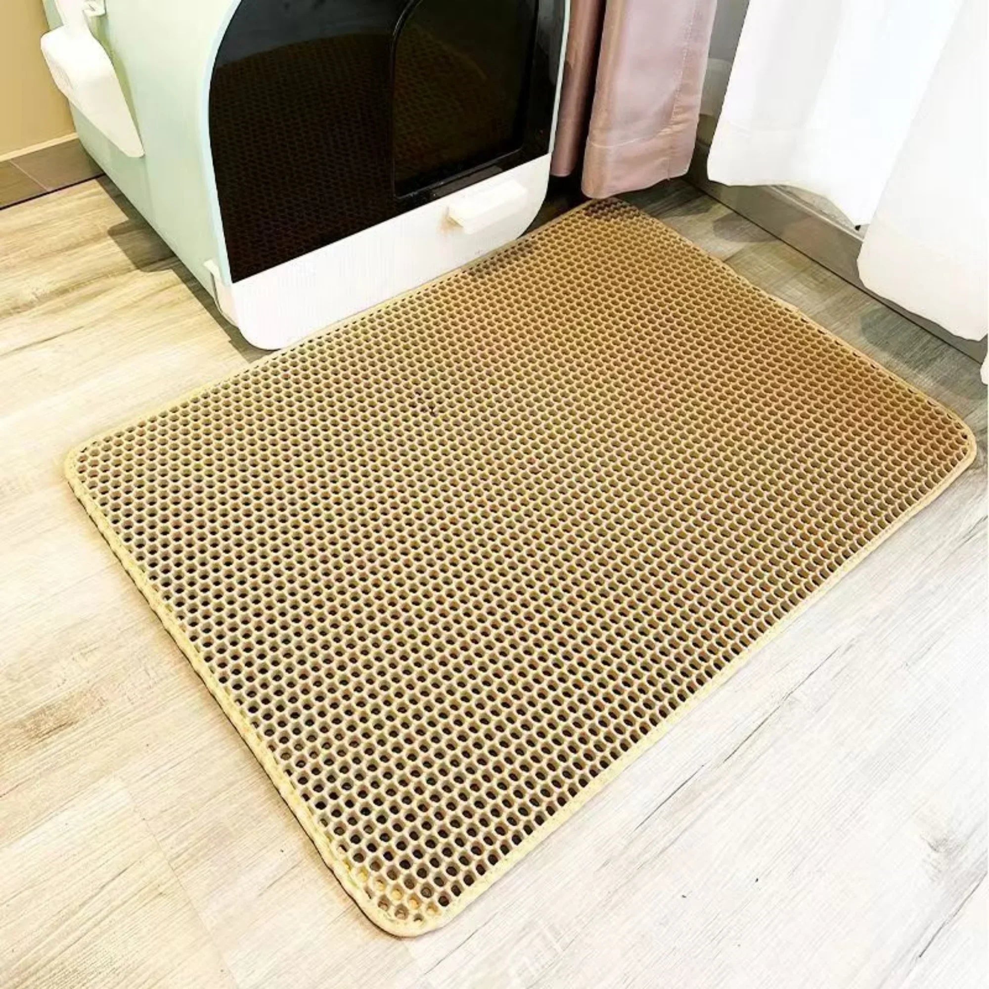 Double-Layer Honeycomb Cat Litter Mat
