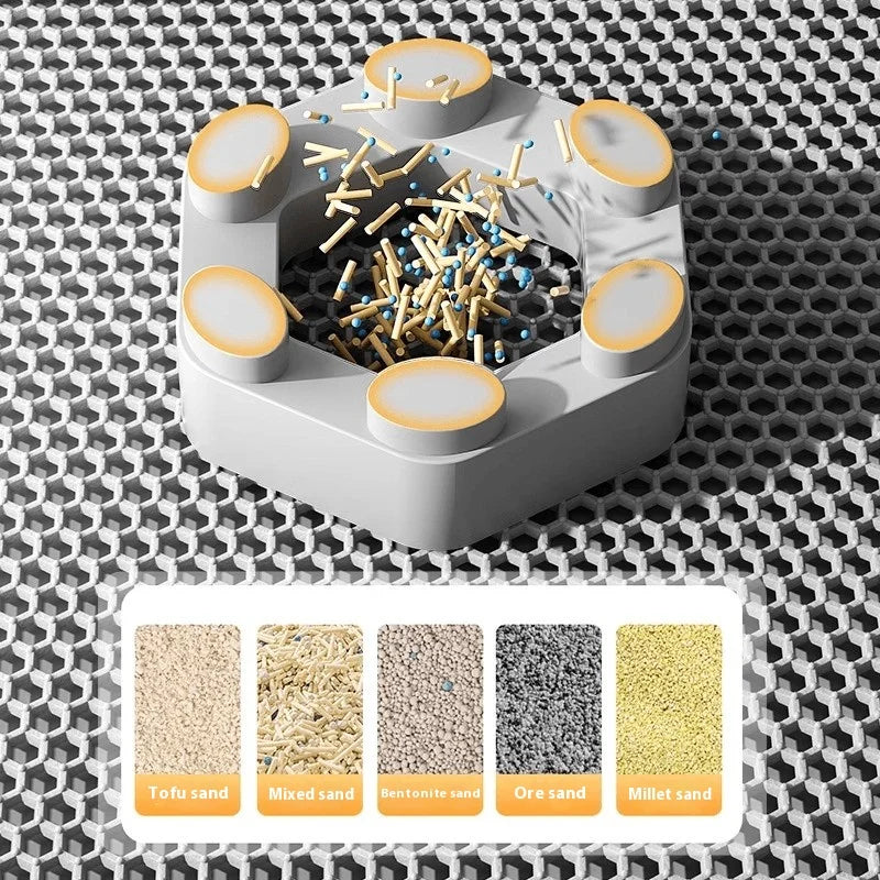 Double-Layer Honeycomb Cat Litter Mat