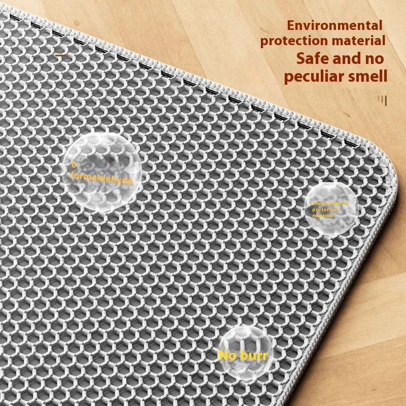 Double-Layer Honeycomb Cat Litter Mat
