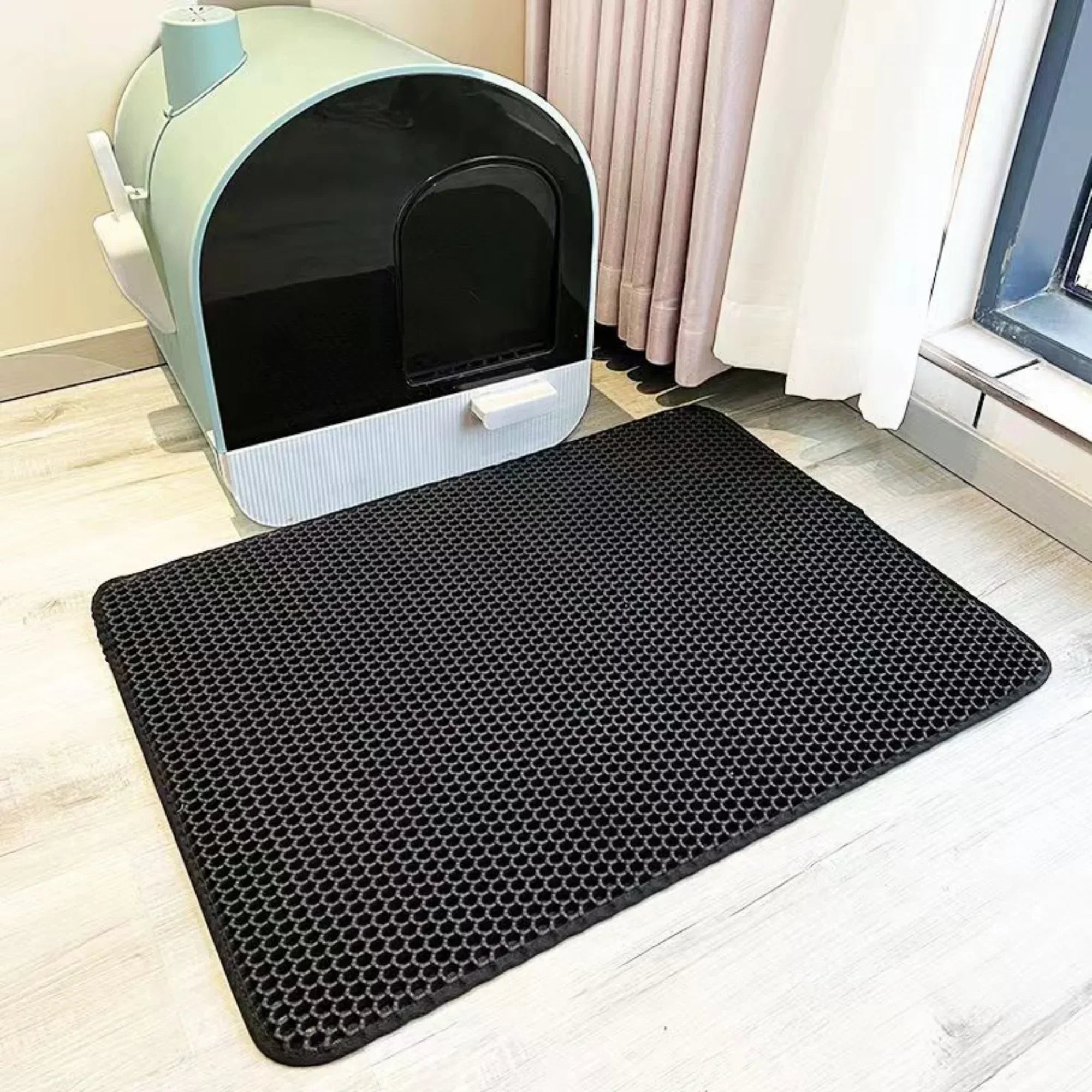 Double-Layer Honeycomb Cat Litter Mat