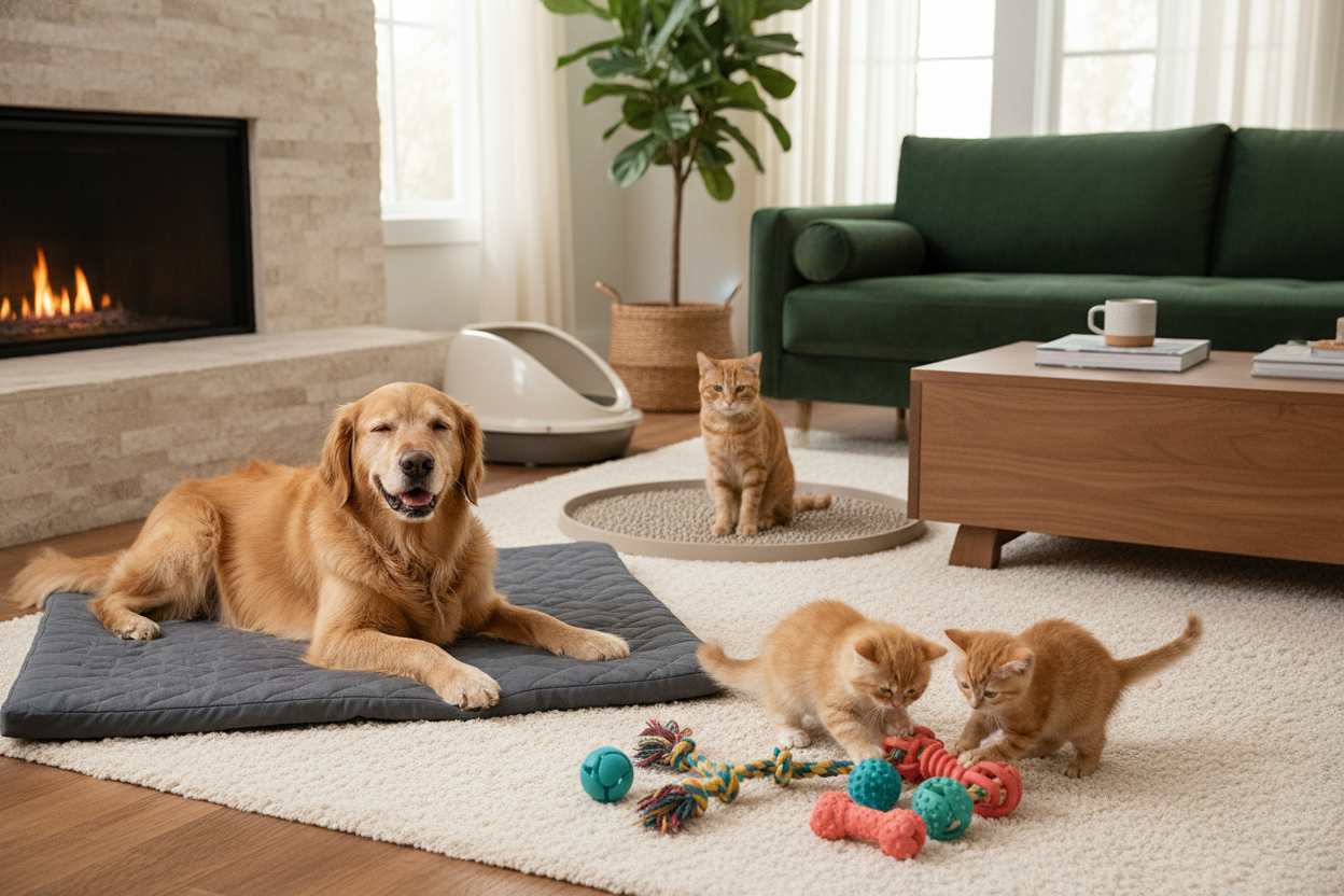 My website sells mats, litter mats, chewy toys for dogs and cats for cozy and fun home