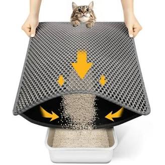 Double-Layer Honeycomb Cat Litter Mat